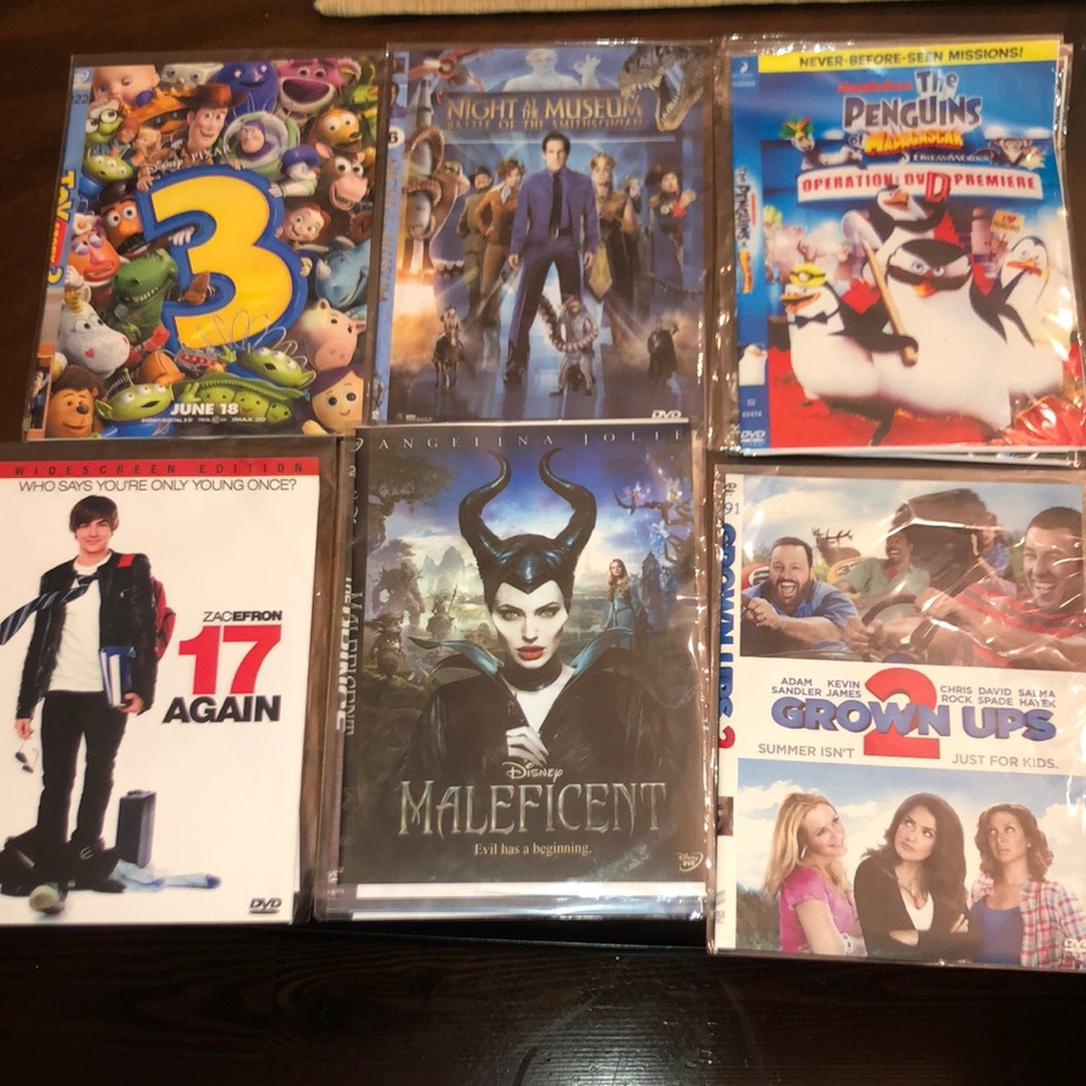 6 Brand New Disney genre films DVD only